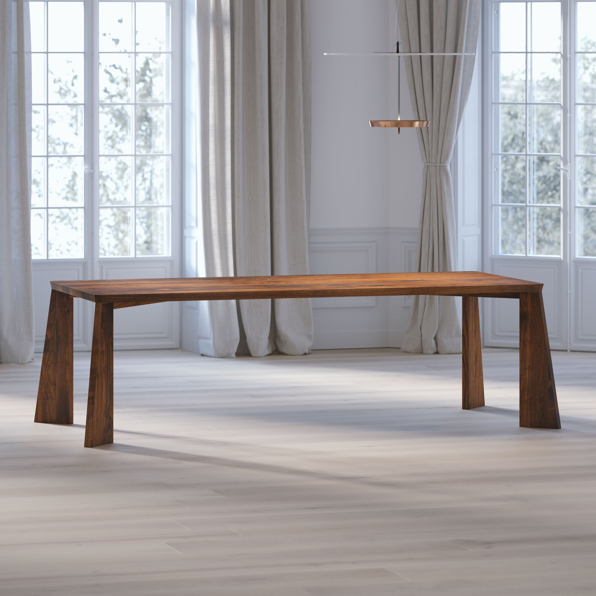 Bespoke Designer Table PYLON cam1 custom made in solid wood by vitamin design Bespoke Designer Table PYLON cam1 custom made in solid wood by vitamin design