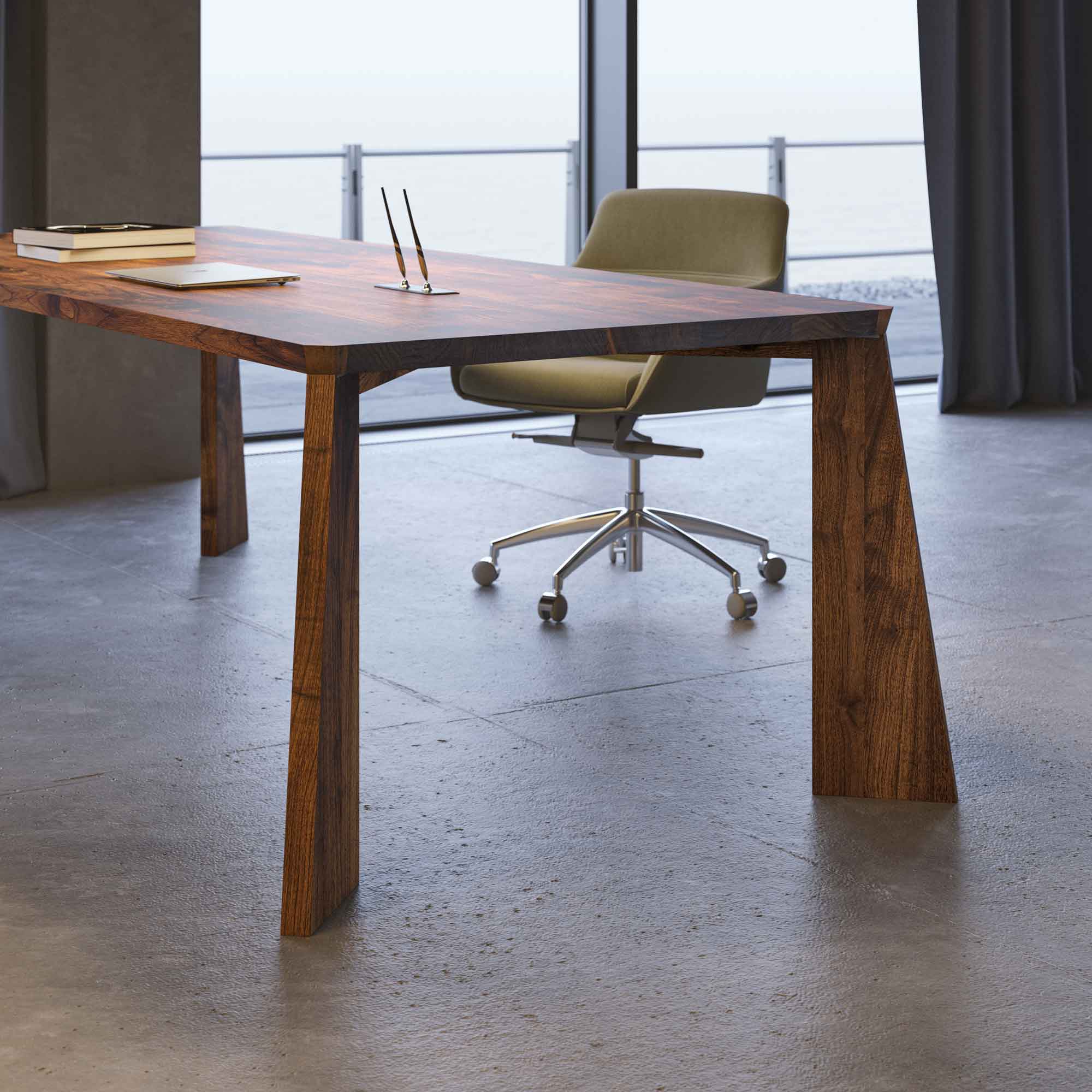 Bespoke Designer Table PYLON cam1 custom made in solid wood by vitamin design Bespoke Designer Table PYLON cam1 custom made in solid wood by vitamin design